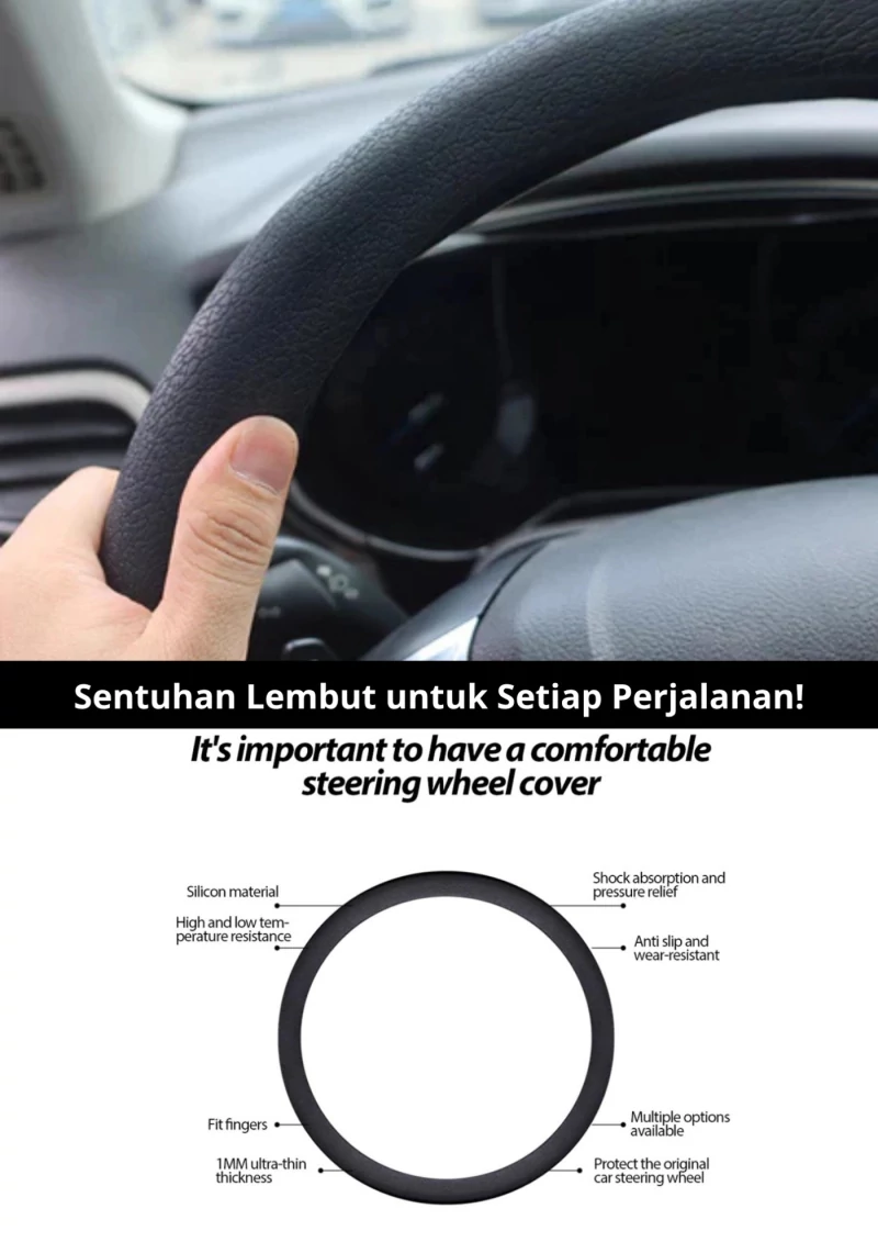 Cover Setir Mobil Silicone – LarisMode.com